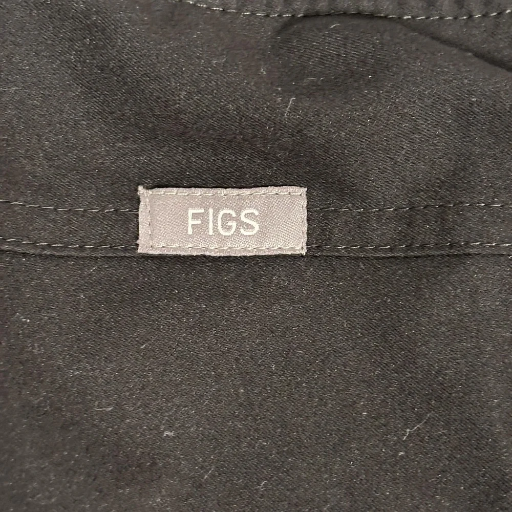 FIGS Scrub Pants Mens 2XL Black Technical Collection Drawstring Cargo‎ T21004